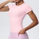 thumbnail image 4 of Camiseta de Yoga de Manga Corta para Mujeres con Cintura Slim Fit, Transpirable Deportes para Correr Gimnasio de Entrenamiento, 4 of 8