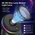 thumbnail image 4 of Starry sky projector, 4K high definition planetarium projector, 360° rotating galaxy projector, timer and dynamic meteor effect., 4 of 5