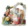 thumbnail image 1 of maskred Resin Nativity Scene Christmas Living Decorations Statue In Manger Jesus, 1 of 6