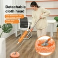 thumbnail image 4 of ZenCart Flat Mop 360 Degree Rotatable Wall Ceiling Cleaning Mop with 3 Mop Heads Strong Water Absorption Cleaning Mop, 4 of 7
