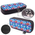thumbnail image 4 of Lsque Bright Flowers Printed Big Capacity PU Leather Pencil Case Large Pencil Pouch Stationery Pen Bag Pencil Holder for Teen, 4 of 6