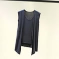 thumbnail image 5 of Womens Sleeveless Top Flowy Open Front Vest with Attached Tank Top Casual Loose Blouse, 5 of 5