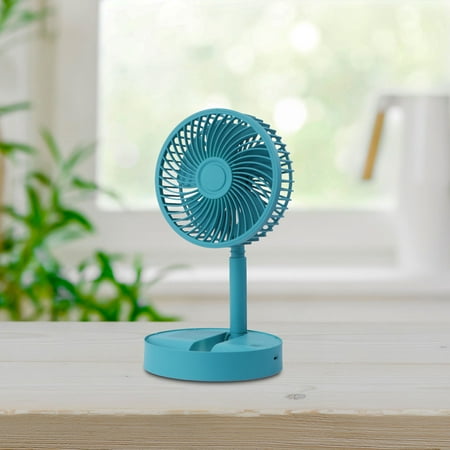 

Mainstays 6 inch Personal Rechargeable USB Foldable Fan with 3 Speeds Teal