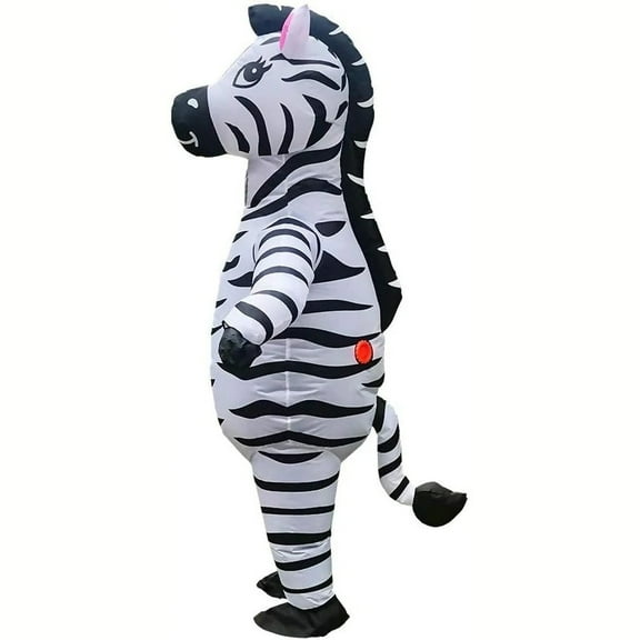 Inflatable Zebra Costume - Fun Inflatable Outfit for Parties & Role-Play, Adult (4.9–6.2 ft) Inflatable Party Cosplay Costume