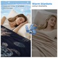 thumbnail image 2 of Navy Blue Coastal Cooling Blanket,Lightweight Summer Throw Blanket with Double Sided Cold Effect,Nautical Summer Beach Sea Turtle Starfish Picnic Blankets Bed Sheet for Hot Sleepers 40"x60", 2 of 8