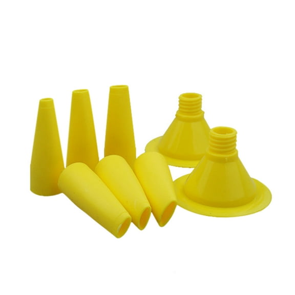 8 Packs Cone Nozzle for Sausage and Bulk Caulk Guns Sausage Caulking Gun Tips