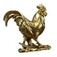 thumbnail image 1 of Figurita de pollo, escultura de gallo, decoración decorativa de resina Feng Shui, estatua de Animal para fiesta, vacaciones, adornos de escritorio, Estilo D, 1 of 7