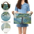 thumbnail image 5 of Yayeee Foldable Storage Basket for Shelves with Handles Waterproof Cloth Bins, Blue Mountain, 5 of 7