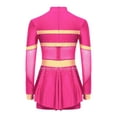 thumbnail image 4 of Zaldita Kids Girls Glitter Cheerleading Uniform Cheer Leader Outfits Sparkly Dance Dress Leotard Performance Dancewear Hot Pink 16, 4 of 7