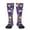 2 Black-2, variant on Bowling Game print thigh-high socks, crafted for both men and women with a stretchy, high-opaque design perfect for daily wear