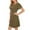 Army Green, variant on Bigersell Prom Dresses for Women Fashion Women Summer Button Round Neck Solid Diamonds Short Sleeve Mini Dress Maxi Dress Regular Bodycon Dresses, Style 19172, Green XL