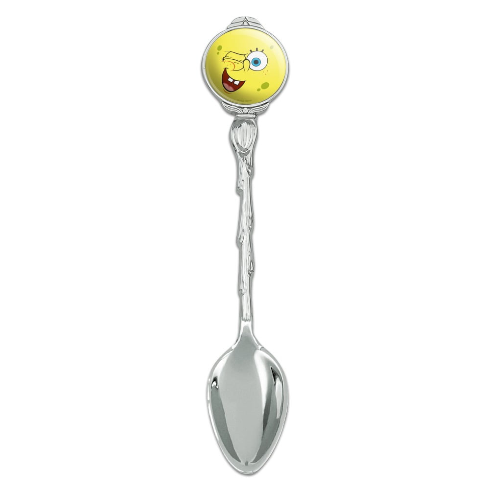 SpongeBob Winking Face Novelty Collectible Demitasse Tea Coffee Spoon