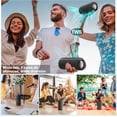 thumbnail image 2 of Bocina Bluetooth, Altavoz Portátil Impermeable IPX6, Mini Bocina de RGB, Sonido Estéreo TWS, Batería de 5200 mAh Larga Reproducción, Altavoz Bluetooth 5.0 con Correa Portable para Viaje, Fiesta, Hogar, 2 of 5
