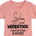 thumbnail image 3 of Woodstock - 3 Days of Peace & Music - Outline Drawing - Toddler & Youth Girls Short Sleeve Graphic T-Shirt, 3 of 5