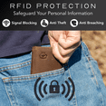 thumbnail image 5 of Stealth Mode Trifold Leather Wallet for Men with RFID Blocking (Brown), 5 of 12