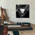 thumbnail image 5 of Epic Art 'Black Cowskull' by GraphINC, Acrylic Glass Wall Art, 12"x12", 5 of 8