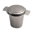 thumbnail image 4 of Stainless Steel Tea Drain Tea Brewer Tea Filter Screen Tea Clip Spoon Dual-purpose Double Handle Tea Filter With Lid, 4 of 5