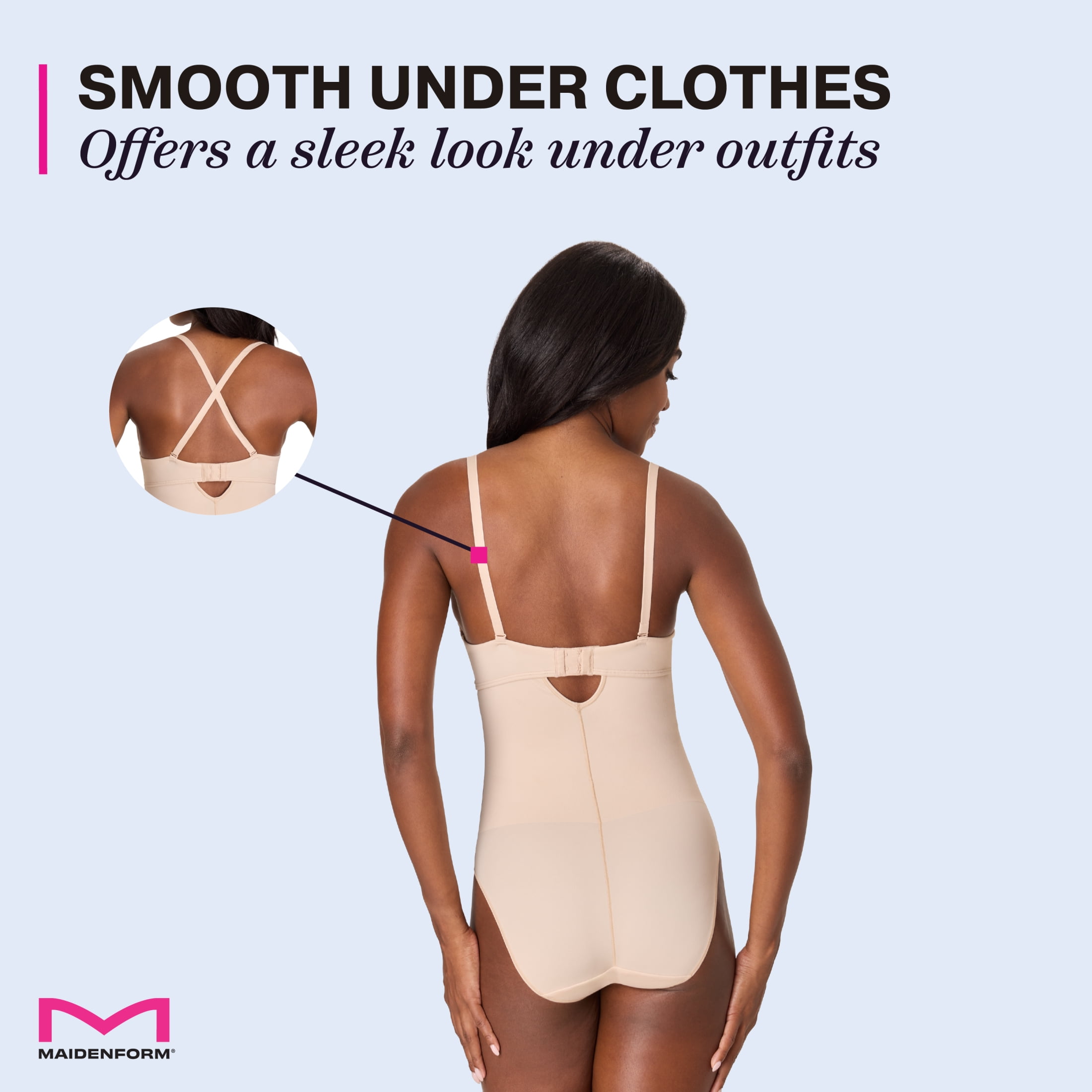 Maidenform Women's Shapewear All-In-One Extra Firm Cupped Bodysuit, Sizes up to 3XL