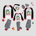 thumbnail image 1 of Pijamas familiares navideños a juego, conjuntos de pijamas a cuadros blancos y negros, My Gnomies, Christams en julio, 1 of 4