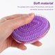 thumbnail image 4 of Guardurnaity Peine de silicona para masaje del cuero cabelludo, Mini masajeador para aliviar el estrés en la cabeza, cepillo para salón de baño, Cuidado del cabello, 4 of 6