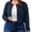 D1-Navy Blue, variant on Women's Plus Size Button Front Cropped Cardigan