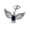 Black, variant on Multi Functional Keychain Accessory For Car Keys And Bags With Hawks Design