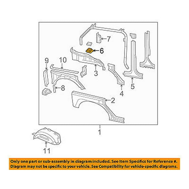 Jeep CHRYSLER OEM 0716 Wrangler Quarter PanelClosure Panel Right