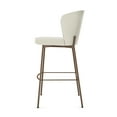 thumbnail image 3 of Amisco Camilla 26 in. Counter Stool - Cream Bouclé Polyester / Bronze Metal, 3 of 9