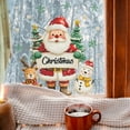 thumbnail image 4 of Bfogop Christmas Tree Wall Decals 12 x 12 Merry Christmas Snow Watercolor Tree Wall Stickers Red and Green Peel and Stick Removable for Bedroom Living Room Offices Home Decoration, 4 of 7