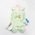 thumbnail image 2 of Gibobby 8Pcs Infant Newborn 6-9 Months Unisex Fall Winter Clothes Sets Jumpsuit+Romper+Tops+Hat+Pants+Bib+Sock Shoses Outfits Set Casual Daily Wear Newborn Gift Layette Outfit Set,Light Green, 2 of 6