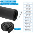 thumbnail image 2 of 1-7/8"(48mm) ID x 6.6Ft Pipe Insulation Foam Tube, Bar Padding Tubing, Black, 2 of 7