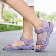 thumbnail image 2 of TOWED22 Boys Water Sandals Kids Open-Toe Adjustable Straps Sport Sandals Child Outdoor Athletic Lightweight(Little Kid/Big Kid)(Purple,1.5), 2 of 9