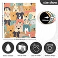 thumbnail image 6 of Haosy Dishwasher Magnet Cover Magnetic Fridge Door Cover Home Kitchen Decor Colorful Cute Dogs Face 23"x 26", 6 of 6