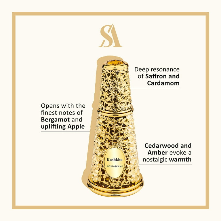 Swiss Arabian Kashkha, Arabian Perfume for Women and Men, 1.7 oz