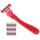 thumbnail image 1 of Women's Razors Hair Removal 3 Blades Beauty Hair Trimmer for Armpit Legs Body Red, 1 of 5