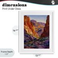 thumbnail image 4 of Stupell Industries Traditional Western Colors Canyon White Framed Print Under Glass, 13 x 16, by Franklyn Gregory, 4 of 8