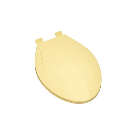 Slow Close Plastic Elongated Contemporary Design Toilet Seat with a Closed Front and Release 'N' Clean Hinge, Citron
