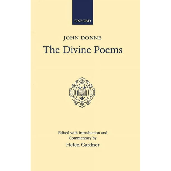 Oxford English Texts The Divine Poems, (Hardcover)