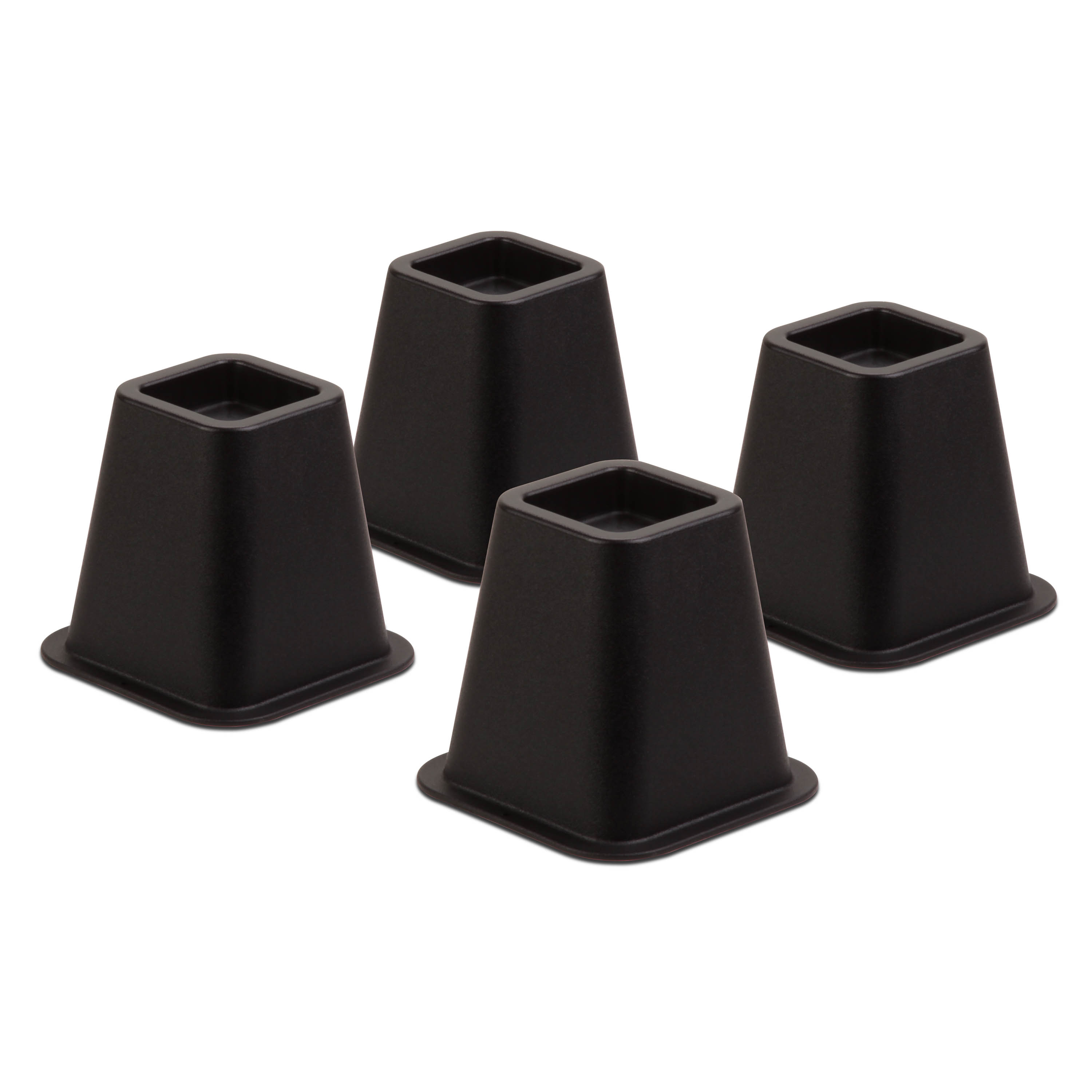 Honey-Can-Do Black Plastic 6" Bed Risers, Set of 4 - image 2 of 4