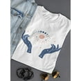 thumbnail image 3 of Hands And Magical Eye Shaped T-Shirt Women -Image by Shutterstock, Female Medium, 3 of 4