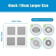 thumbnail image 2 of PEXIOAN 4" X 4" Disposable Shower Drain Cover, Hair Catcher for Bathroom, Laundry, Bathtub, Kitchen, Sink, White (100 PCS), 2 of 6
