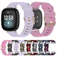 thumbnail image 4 of (Gris Foncé) pour Fitbit Versa 4 / Sense 2 Bracelet Montre Universel en Toile Tissée Nylon ASBK, 4 of 5