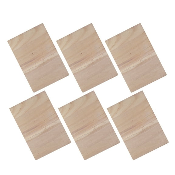 WASHWEPE Taekwondo Punching Boards Light Yellow Wood 6Pcs 11.8x7.9x0.2in