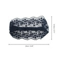 thumbnail image 2 of Unique Bargains 1 Pc Fashion Embroidery Wide Headwrap Blue, 2 of 5
