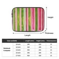 thumbnail image 3 of Laptop Sleeve Bag Compatible For iPad MacBook Air Pro Tablet Computer PC notebook Protective Fit in 10/12/13/14/15/16/17 inch Size pink and green stripes (2), 3 of 5