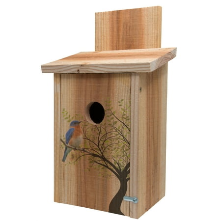 Bird Wash House - Cedar Blue Bird House Decorative Tree