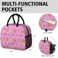 thumbnail image 4 of Food Lover’s Pizza Lunch Bag – Reusable Insulated Tote with Funny and Tasty Design, 4 of 5