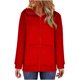 thumbnail image 2 of Puntoco Sudadera con capucha de color sólido para mujer Sudaderas de manga larga con cremallera Abrigo largo Tops con bolsillos Liquidación Puntoco Puntoco-4698, 2 of 7