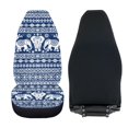 thumbnail image 5 of POLERO Embroidered Elephant Medallion Polyester Car Seat Cover Easy Install, Waterproof Front Seat Cover for Women, 2 Pcs Vehicle Seat Covers, 5 of 11