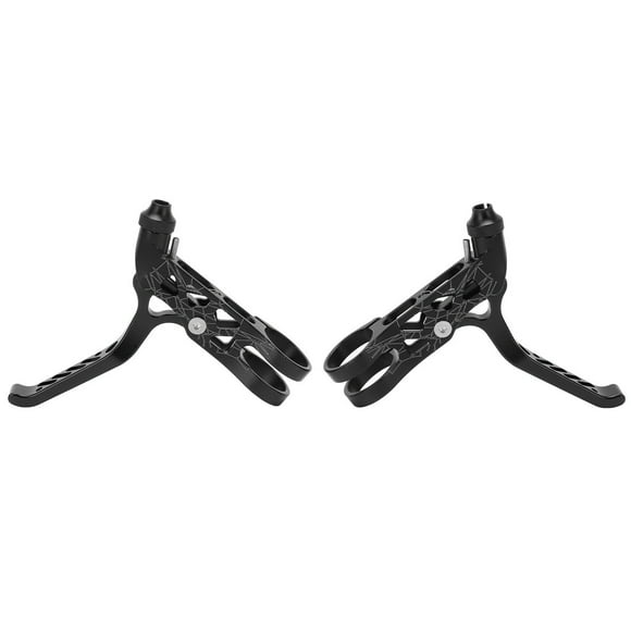 Bike Brake Levers, Aluminum Alloy Sturdy Flexible Bike Brake Handle Light Weight Hollow For 3sixty Mountain Bike Black